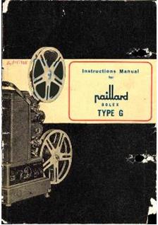 Bolex Model G 3 manual. Camera Instructions.